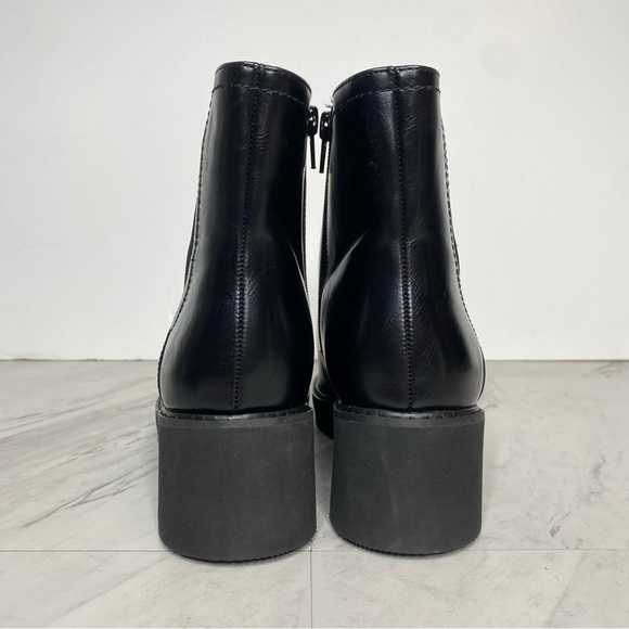 New! Naturalizer Cade Black Faux Leather Chelsea Bootie 8M - Picture 3 of 15